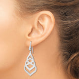 Sterling Silver Dangle Earrings with Celtic Knot Design Symbolizing Unity and Eternity