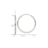 Sterling Silver Hoop Earrings with Polished Twist Design, Lightweight Modern Statement Hoops