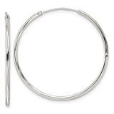 Sterling Silver Hoop Earrings, Twisted Design with Polished High Shine Finish, Minimalist Style