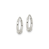 Sterling Silver Hoop Earrings with Rope and Bead Detail, Handcrafted Boho Style