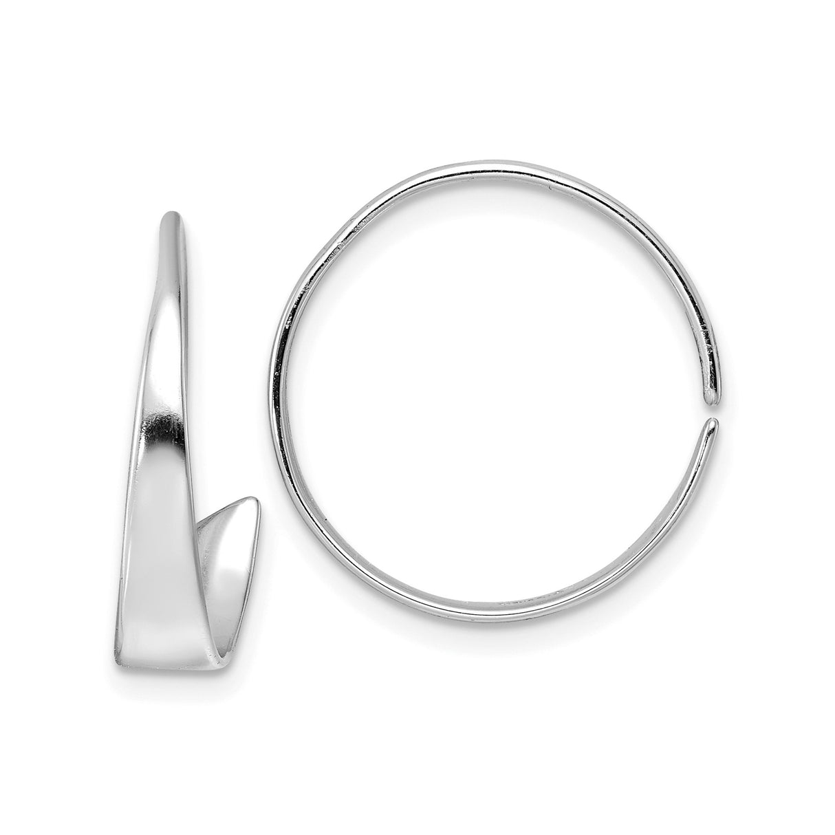 Sterling Silver Cuff Bracelet with Modern Wave Design, Sleek Open Bangle for Women