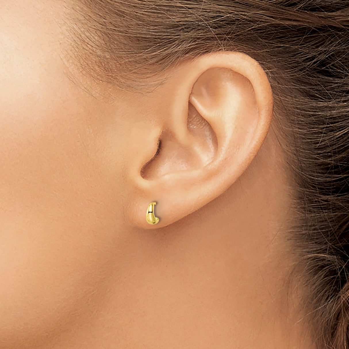 Sterling Silver Stud Earrings, Modern Abstract Curved Design, Minimalist Geometric Style