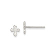 Sterling Silver Cross Pendant, Minimalist Polished Design, Modern Spiritual Jewelry for Men and Women