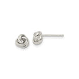 Sterling Silver Love Knot Stud Earrings for Women with Intertwined Design Symbolizing Eternal Love and Unity, Minimalist Silver Knot Jewelry for Daily Wear, Elegant Fine Studs for Romantic Style