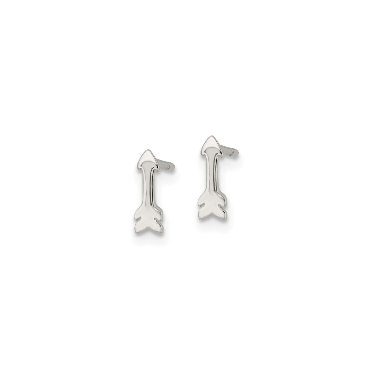 Sterling Silver Arrow Earrings Minimalist Stud Boho Style