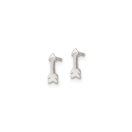 Sterling Silver Arrow Earrings Minimalist Stud Boho Style
