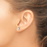 Sterling Silver Crescent Moon Stud Earrings, Minimalist Boho Celestial Design for Women or Unisex Wear