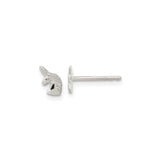 Sterling Silver Unicorn Head Stud Earrings, Whimsical Fantasy Design for Women and Girls