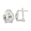 Sterling Silver Soccer Ball Stud Earrings, Etched Texture, Sports Design for Women and Girls