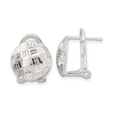 Sterling Silver Soccer Ball Stud Earrings, Etched Texture, Sports Design for Women and Girls