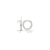 Sterling Silver Small Hoop Earrings, Hinged Minimalist Design for Women or Unisex Wear