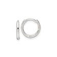 Sterling Silver Small Hoop Earrings, Hinged Minimalist Design for Women or Unisex Wear