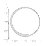 Sterling Silver Hoop Earrings with Brushed and Polished Finish, Modern Minimalist Style