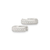 Sterling Silver Braided Ear Cuffs Textured Wheat Design
