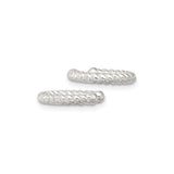 Sterling Silver Rope Twist Ear Cuff Minimalist Jewelry