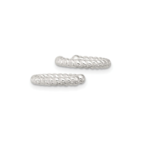 Sterling Silver Rope Twist Ear Cuff Minimalist Jewelry