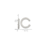 Sterling Silver Rope Twist Ear Cuff Minimalist Jewelry