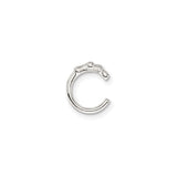 Sterling Silver Cross Pendant With Cubic Zirconia CZ Accent