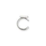 Sterling Silver Angel Wing Ear Cuff Textured Design