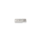 Sterling Silver Rope Spacer Bead With Textured Rope Design