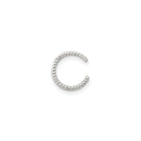 Sterling Silver Rope Spacer Bead With Textured Rope Design