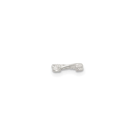 Sterling Silver Rope Twist Ring Matte Finish Minimalist Band