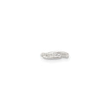 Sterling Silver Rope Twist Ring Matte Finish Minimalist Band