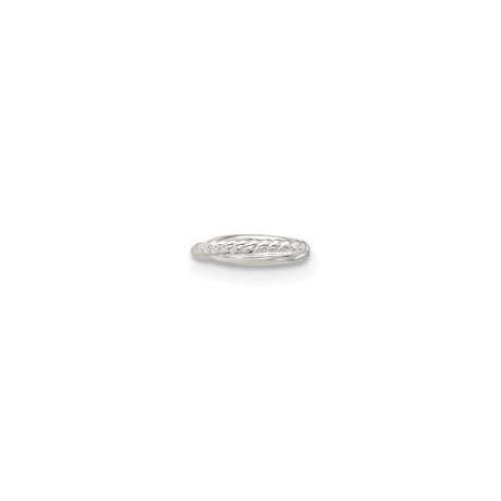 Sterling Silver Rope Twist Ring for Women - Minimalist Unity Design with Delicate Texture, Matte Finish, Sleek Silver Band for Everyday Wear, Stackable Modern Fashion Ring, Simple Elegant Style