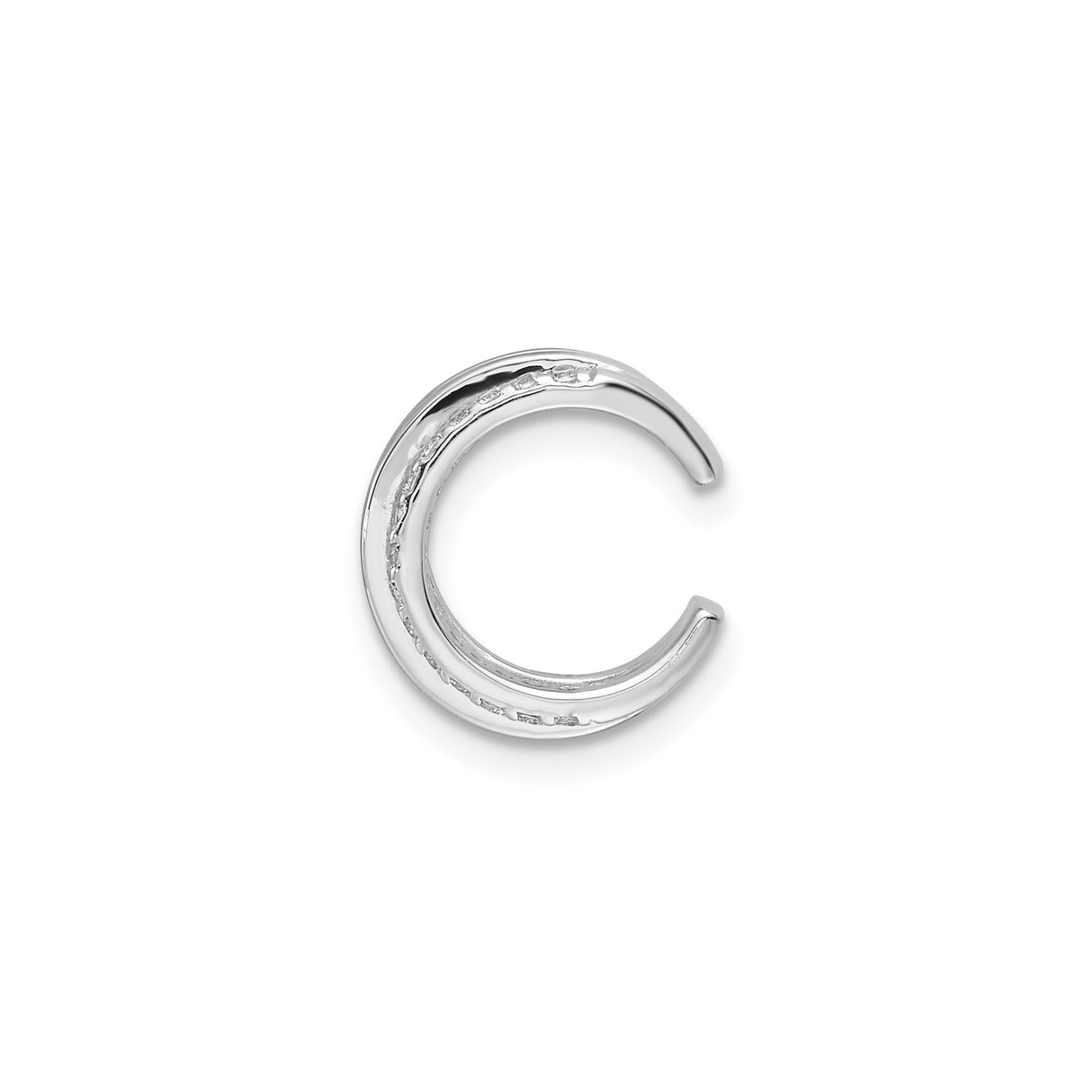 Sterling Silver Triple Band Earcuff With CZ Accents