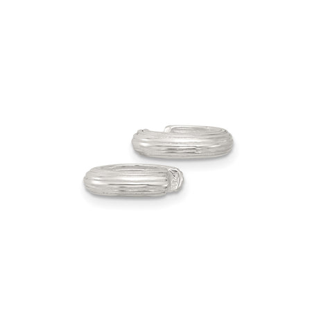 Sterling Silver Grooved Letter C Charm Bead For Bracelets
