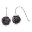 Sterling Silver Drop Earrings with Labradorite, Boho Minimalist Dangle Design for Women
