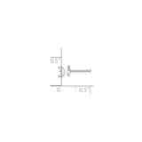 Sterling Silver Crescent Moon Stud Earrings, Minimalist Celestial Style for Women