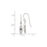 Sterling Silver Kayak Dangle Earrings with Realistic Canoe Design for Women