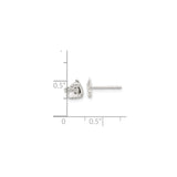 Sterling Silver Horse Head Stud Earrings, Equestrian Design for Women and Girls