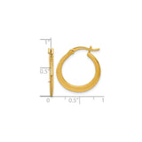 Sterling Silver Gold Plated Hoop Earrings, Classic Smooth Round Minimalist Design for Women