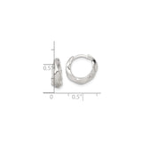 Sterling Silver Twisted Hoop Earrings with Organic Fluid Design and Polished Finish