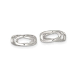 Sterling Silver XO Stud Earrings Minimalist Love Symbol