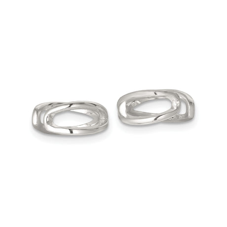 Sterling Silver XO Stud Earrings Minimalist Love Symbol