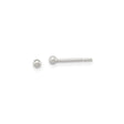 Sterling Silver Ball Stud Earrings, Polished Minimalist Design for Women and Men