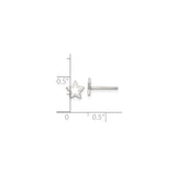 Sterling Silver Star Earrings, Polished Five-Point Studs, Minimalist Celestial Design for Women and Girls