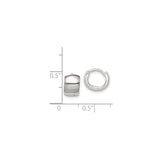 Sterling Silver Huggie Earrings, Polished Small Hoop Design, Minimalist Unisex Style