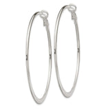Sterling Silver Hoop Earrings, Classic Round Design with Polished Finish, Minimalist Sleek Style