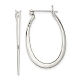 Sterling Silver Spike Hoop Earrings with Elongated Horn Design, Gothic Punk Style, Unisex