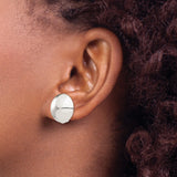 Sterling Silver Clip On Earrings Non Pierced Mirror Dome