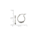 Sterling Silver Hoop Earrings with Handcrafted Wrap Coil, Tribal Boho Style