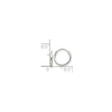 Sterling Silver Hoop Earrings, Minimalist Polished Round Design for Women and Men