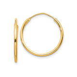 Sterling Silver Gold Plated Hoop Earrings, Classic Round Polished Design, Lightweight Jewelry for Women