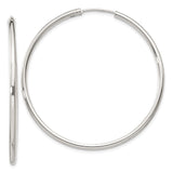 Sterling Silver Hoop Earrings, Polished Finish, Lightweight Classic Minimalist Style for Women