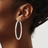 Sterling Silver Hoop Earrings, Lightweight Round Minimalist Design for Women