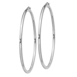 Sterling Silver Hoop Earrings, Hinged Closure, Polished Tube Design, Minimalist Style for Women